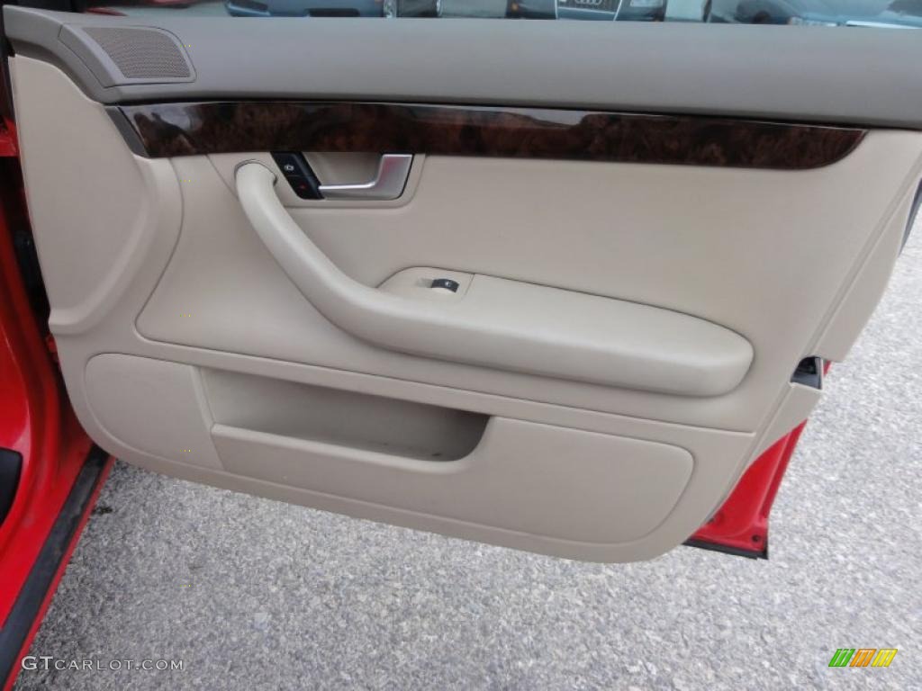 2004 Audi A4 1.8T quattro Sedan Beige Door Panel Photo #49715938