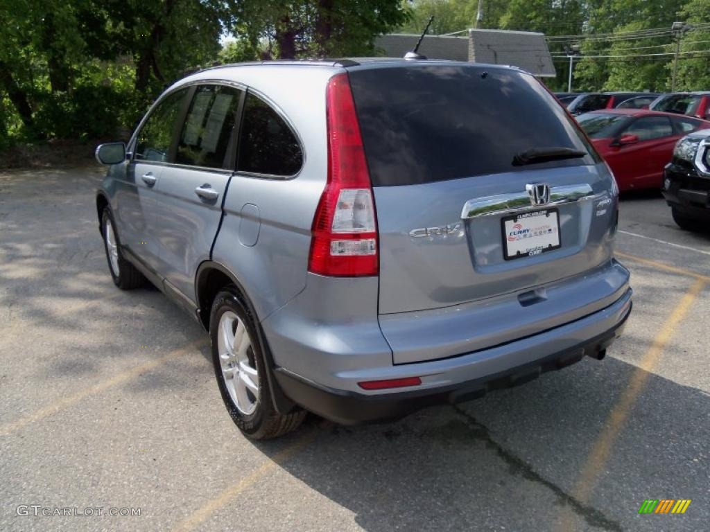 2010 CR-V EX-L AWD - Glacier Blue Metallic / Gray photo #2