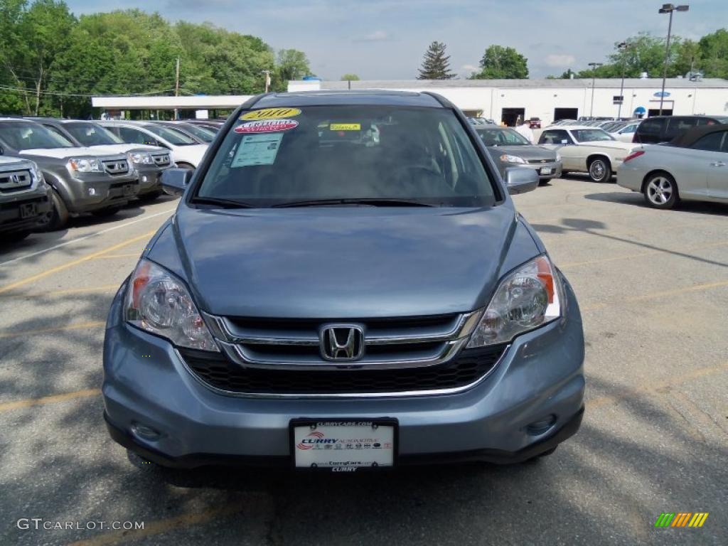 2010 CR-V EX-L AWD - Glacier Blue Metallic / Gray photo #3