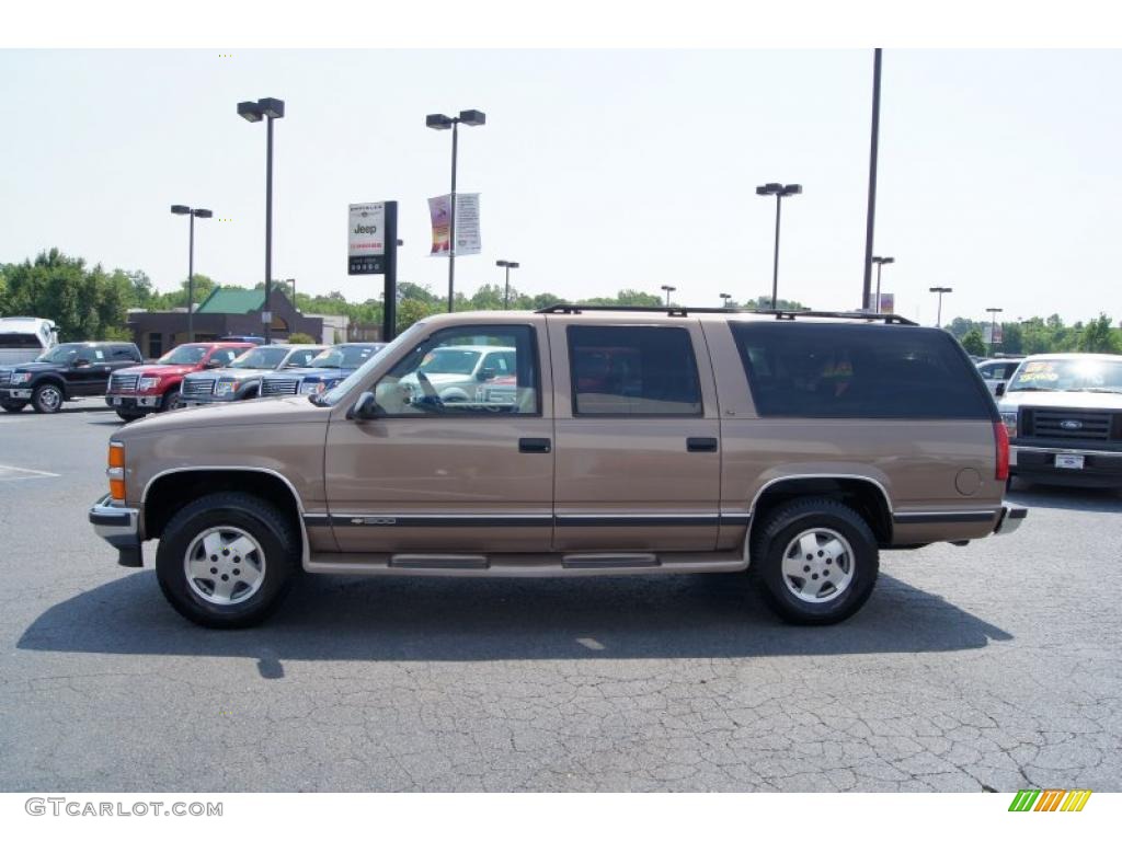 1995 Suburban K1500 LT 4x4 - Light Autumnwood Metallic / Beige photo #5