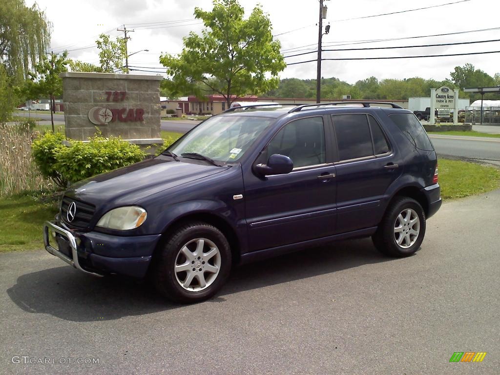 2000 ML 430 4Matic - Azure Blue Metallic / Ash photo #1