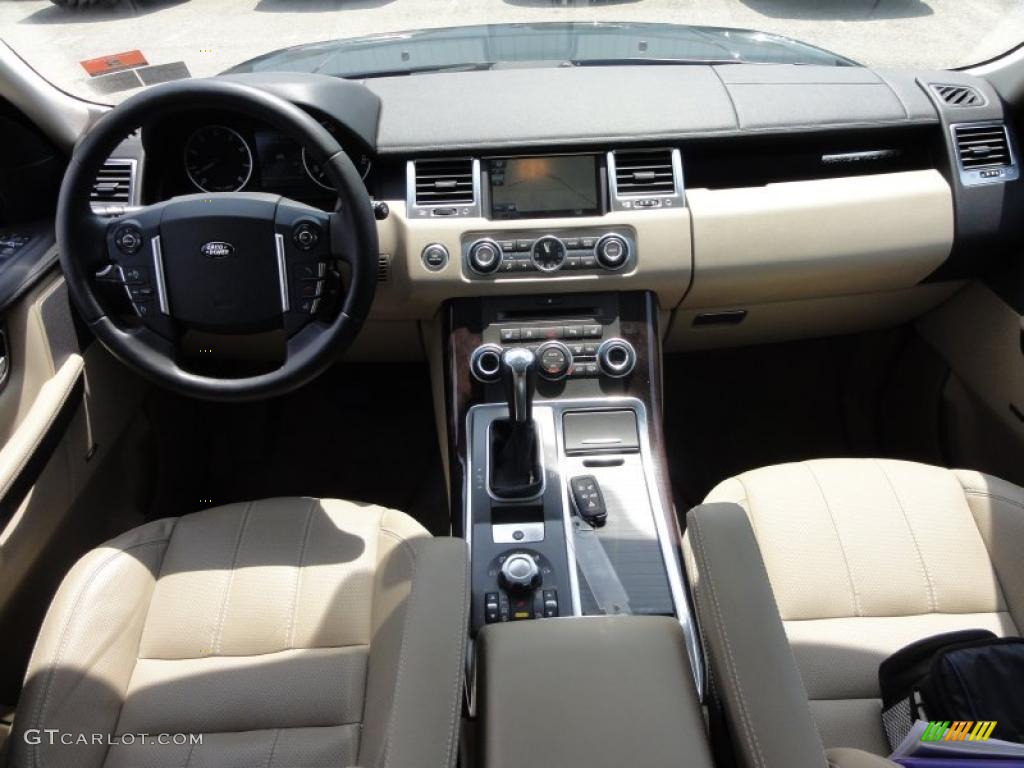 2010 Land Rover Range Rover Sport HSE Almond/Nutmeg Stitching Dashboard Photo #49717435