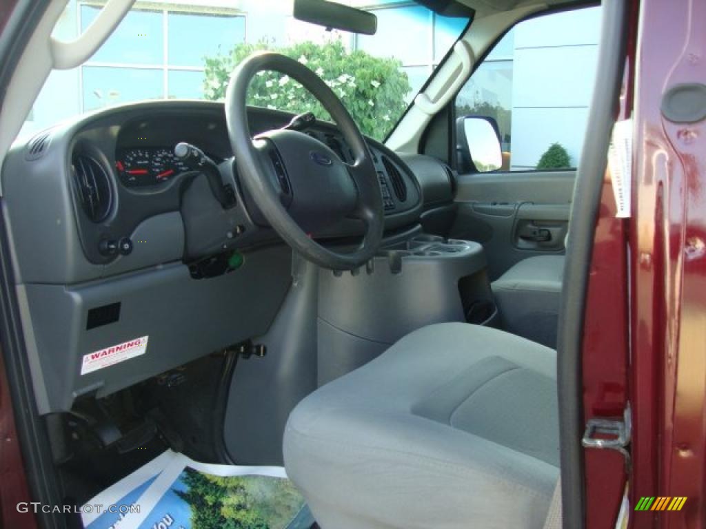 Medium Flint Interior 2008 Ford E Series Van E250 Super Duty Commericial Photo #49719418