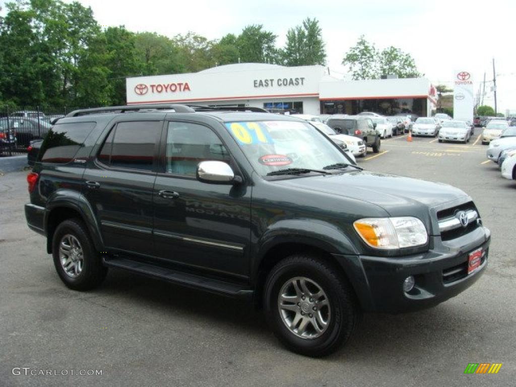2007 Sequoia Limited 4WD - Timberland Mica / Light Charcoal photo #1