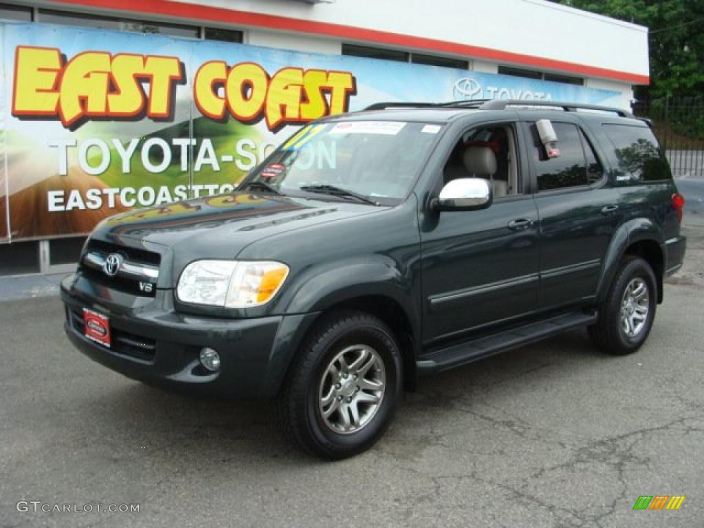 2007 Sequoia Limited 4WD - Timberland Mica / Light Charcoal photo #3