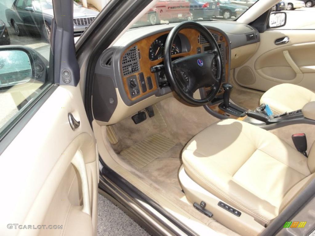 Sand Beige Interior 2002 Saab 9-5 Linear Sport Wagon Photo #49720384