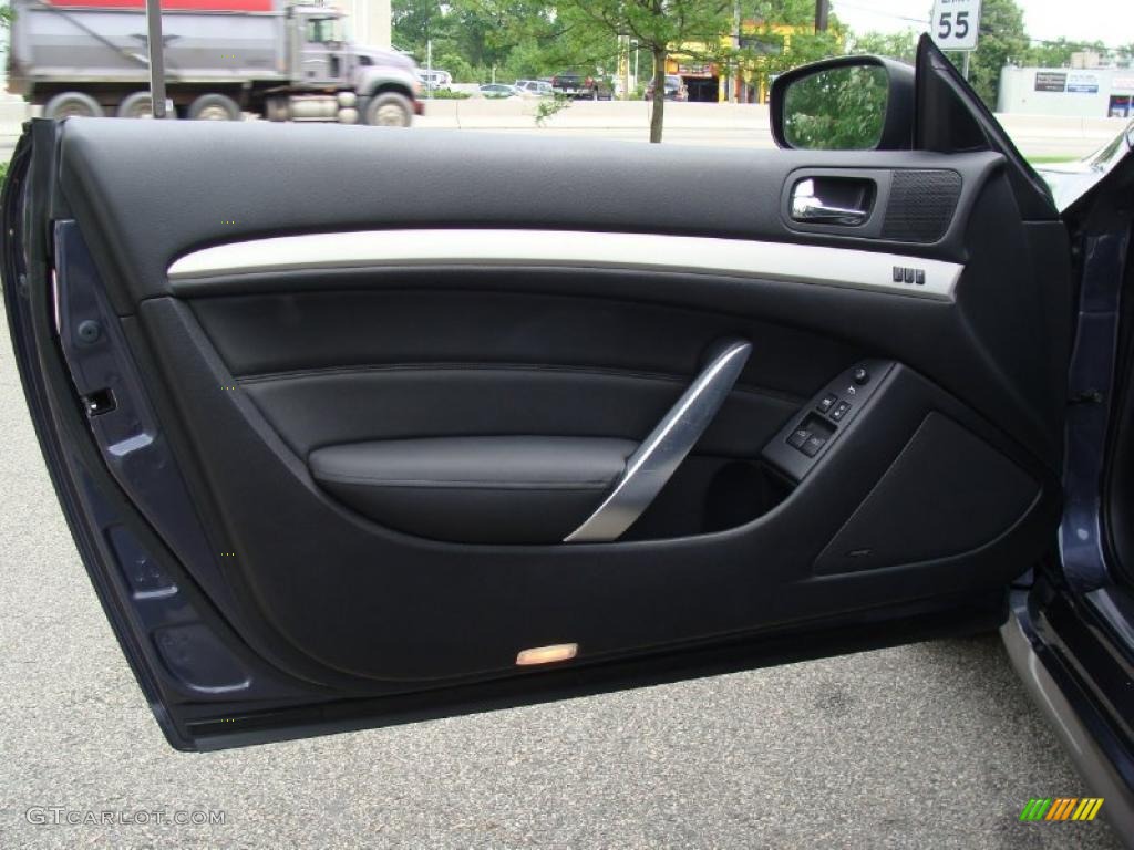 2008 Infiniti G 37 S Sport Coupe Graphite Door Panel Photo #49722133