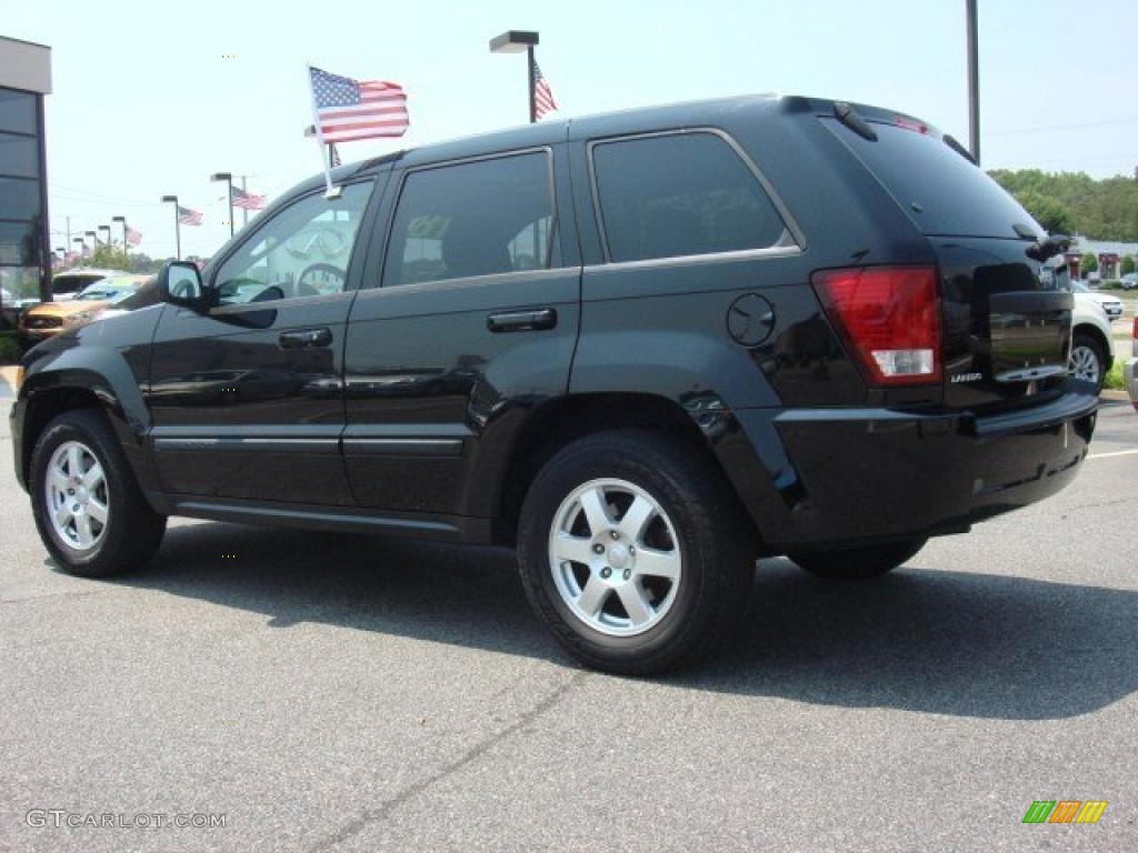 2008 Grand Cherokee Laredo - Black / Dark Slate Gray/Light Graystone photo #4