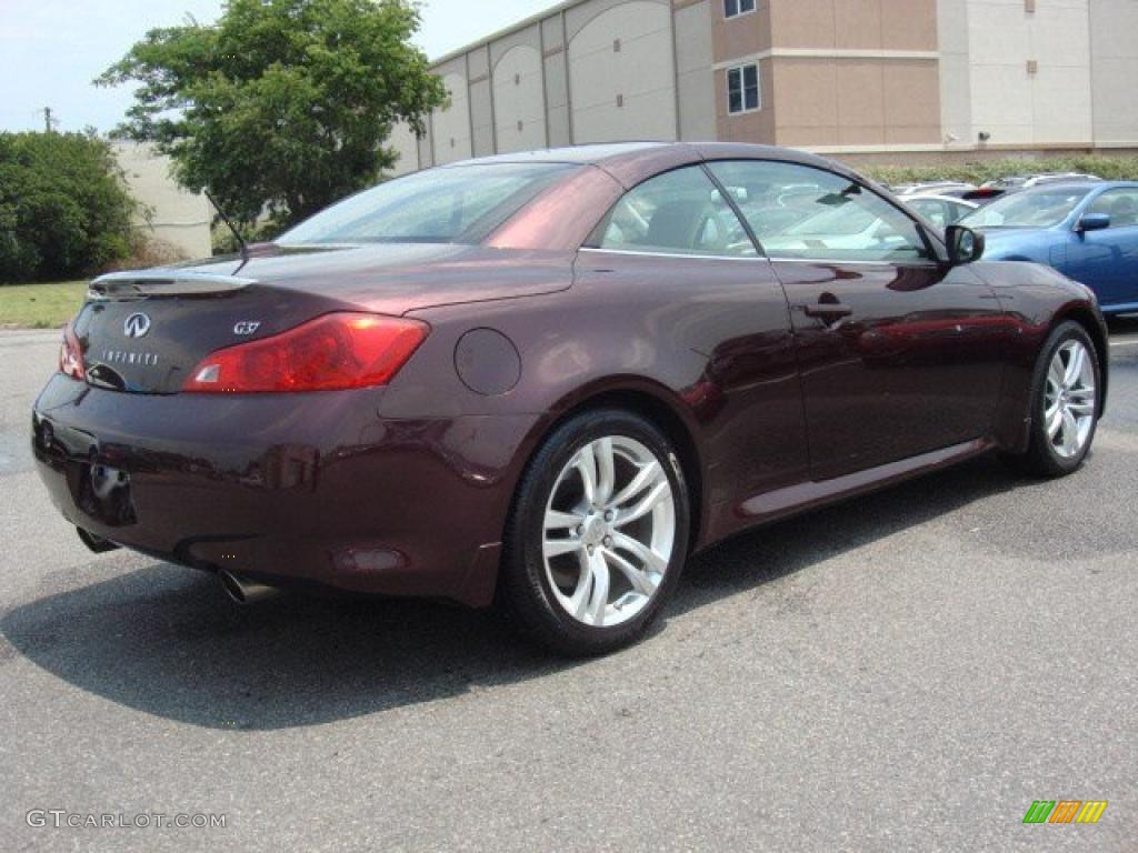 Midnight Garnet Metallic 2009 Infiniti G 37 Convertible Exterior Photo #49723195