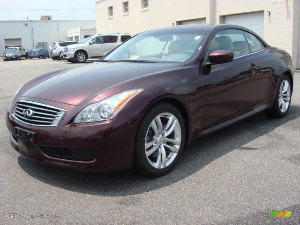 Midnight Garnet Metallic 2009 Infiniti G 37 Convertible Exterior Photo #49723240
