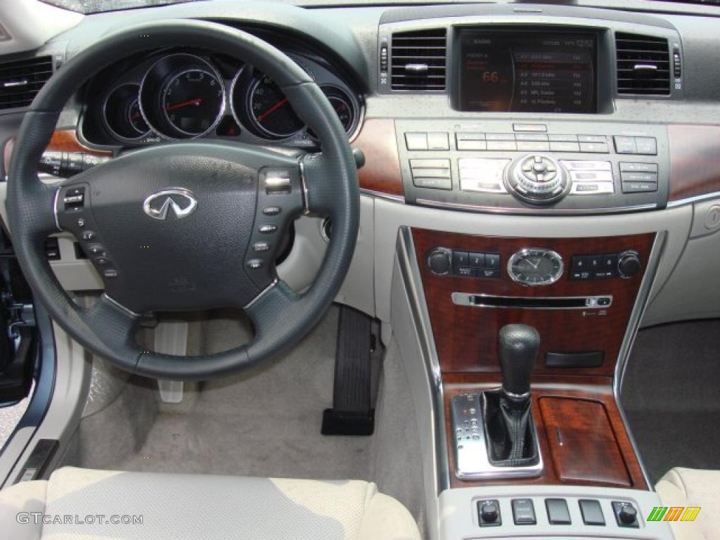 2009 Infiniti M 35x AWD Sedan Wheat Beige Dashboard Photo #49725115