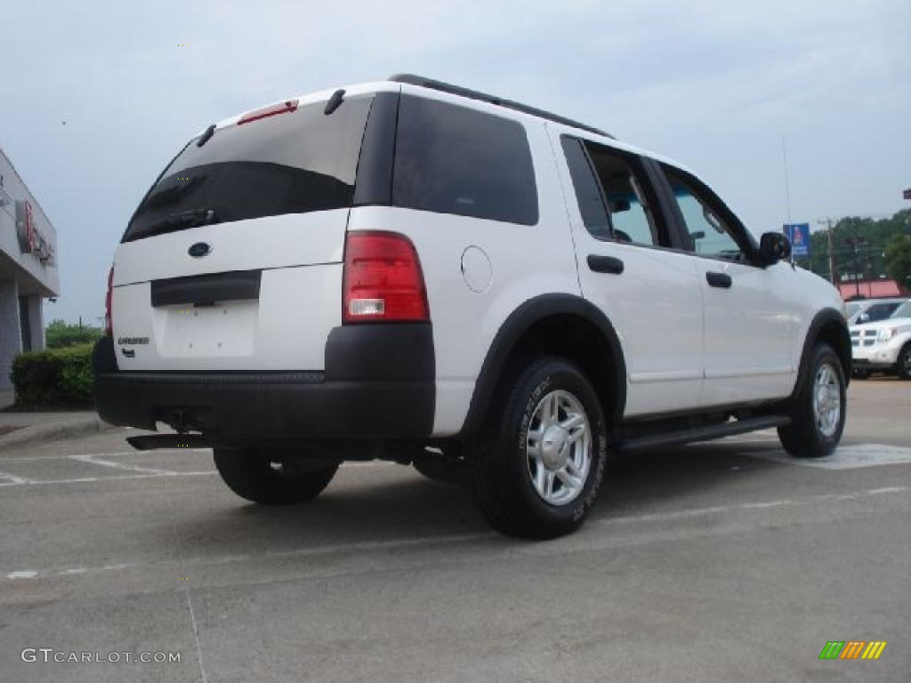 2003 Explorer XLS 4x4 - Oxford White / Graphite Grey photo #3