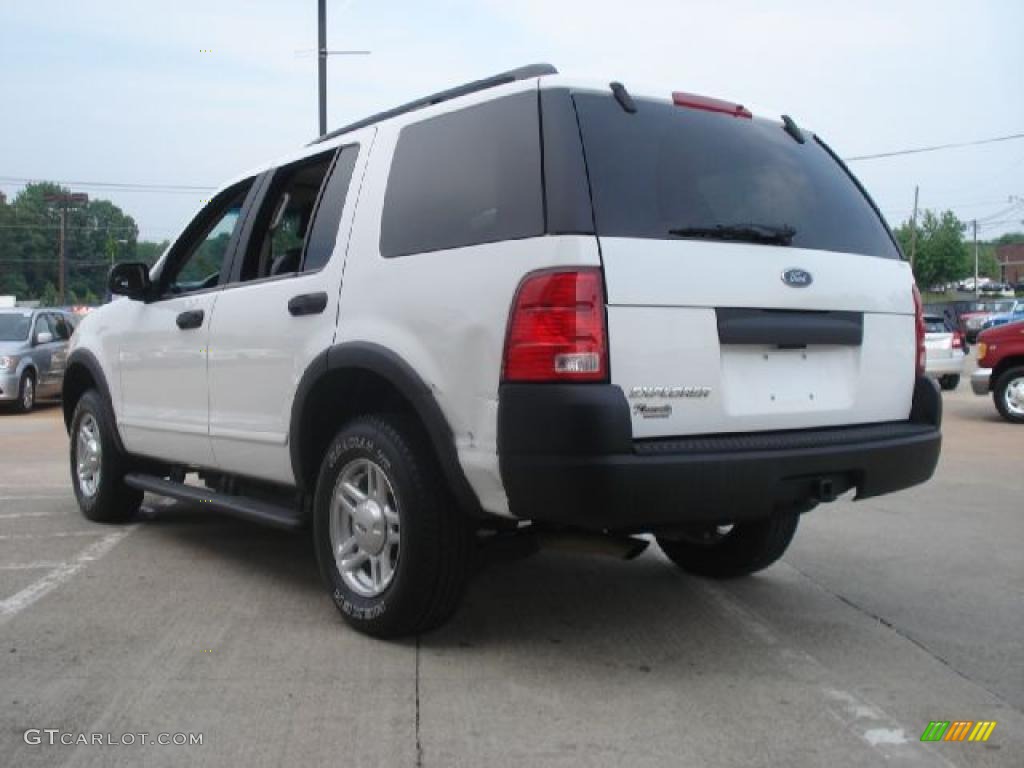 2003 Explorer XLS 4x4 - Oxford White / Graphite Grey photo #5