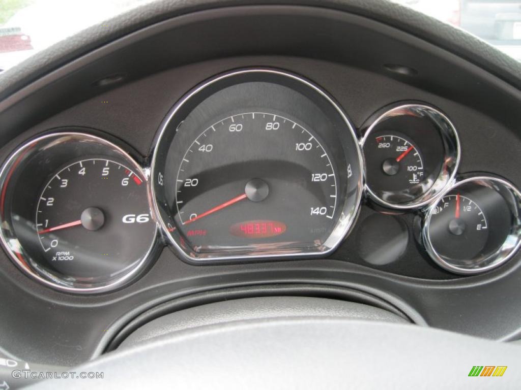 2006 Pontiac G6 GTP Coupe Gauges Photo #49726981