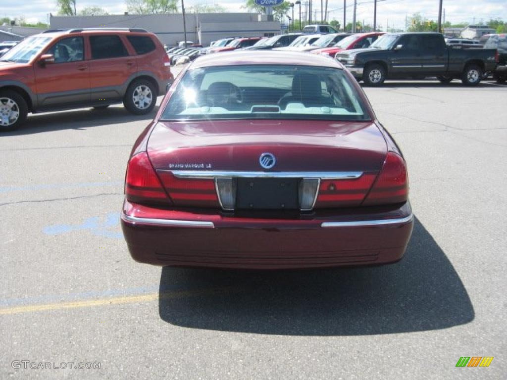 2004 Grand Marquis LS Ultimate Edition - Dark Toreador Red Metallic / Light Flint photo #8