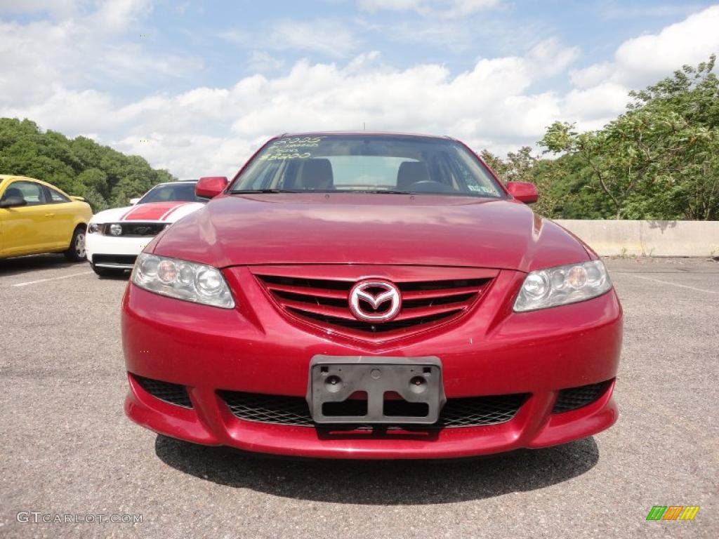 2005 MAZDA6 s Sport Sedan - Redfire Metallic / Beige photo #2