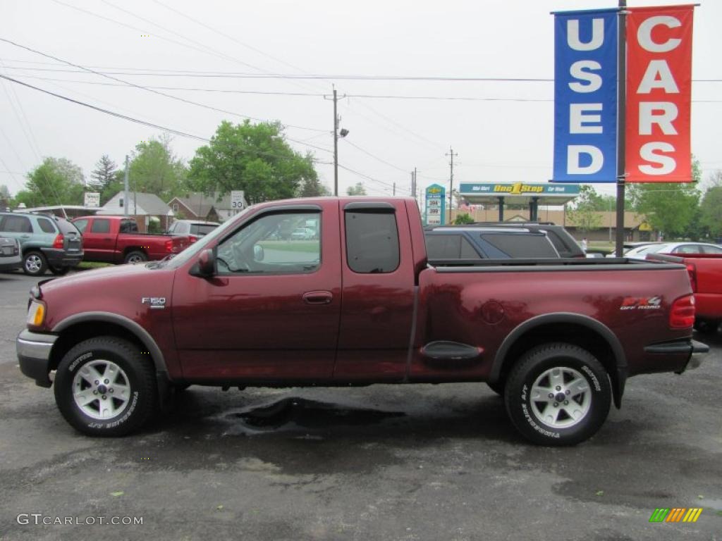 Burgundy Red Metallic 2003 Ford F150 FX4 SuperCab 4x4 Exterior Photo #49728987