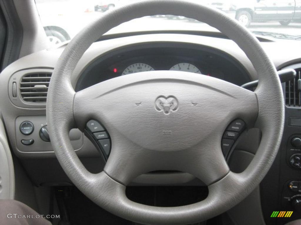 2003 Dodge Grand Caravan Sport Taupe Steering Wheel Photo #49729861