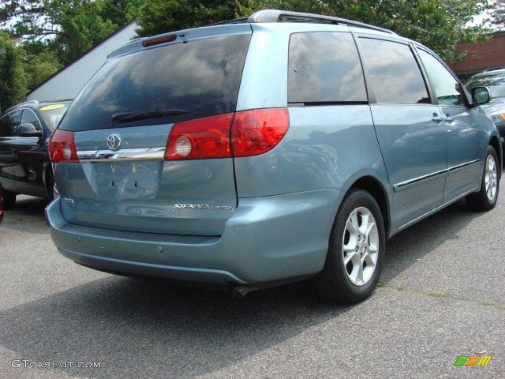 2006 Sienna Limited - Blue Mirage Metallic / Taupe photo #4