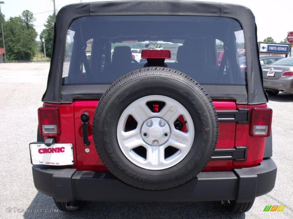 2011 Wrangler Unlimited Sport 4x4 - Flame Red / Black photo #6