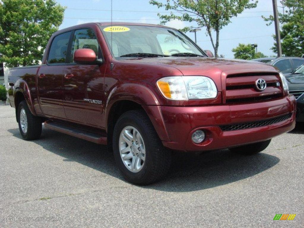 2006 Tundra Limited Double Cab 4x4 - Salsa Red Pearl / Taupe photo #1