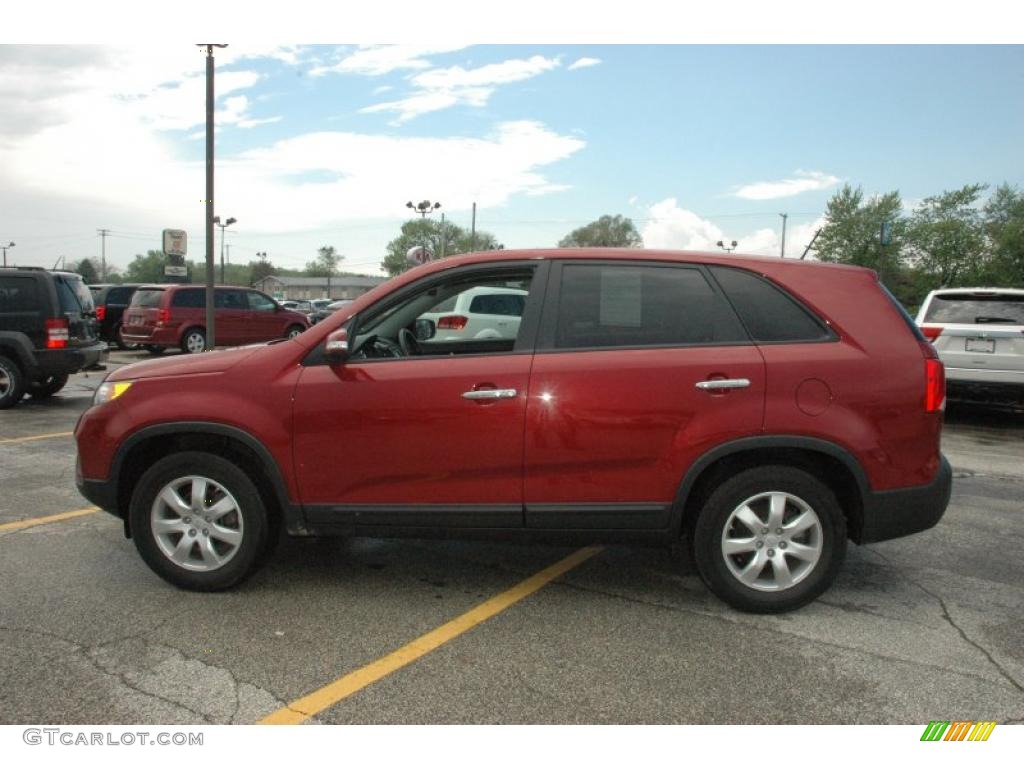 2011 Sorento LX - Spicy Red / Gray photo #12