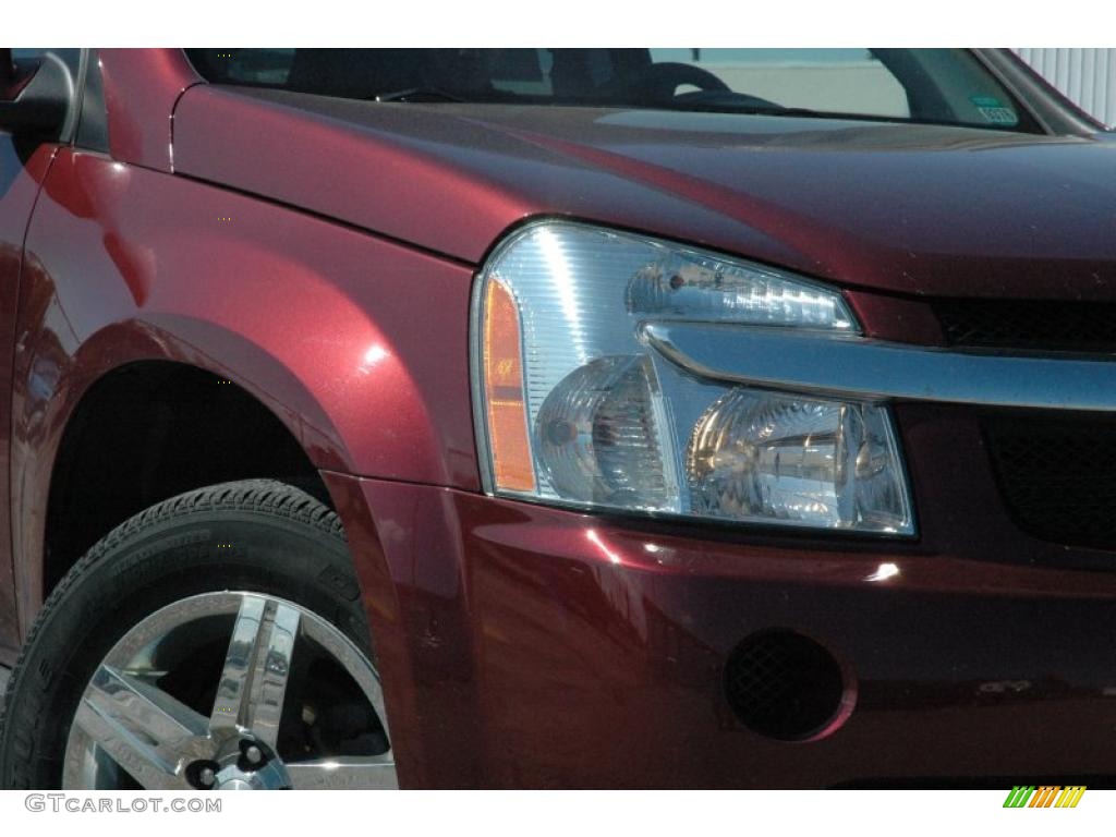 2008 Equinox LT AWD - Deep Ruby Red Metallic / Dark Gray photo #7