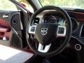 Black/Radar Red 2011 Dodge Charger R/T Plus AWD Steering Wheel