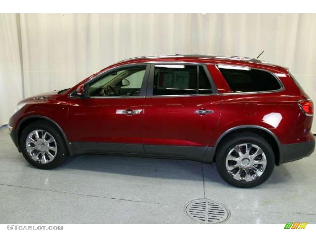 2010 Enclave CXL AWD - Red Jewel Tintcoat / Cashmere/Cocoa photo #24