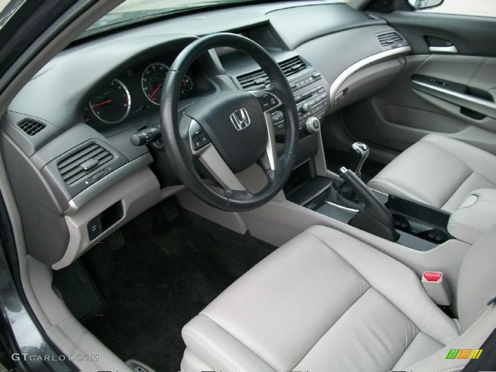 Gray Interior 2008 Honda Accord Ex L Sedan Photo 49739824