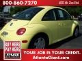 2000 Yellow Volkswagen New Beetle GLX 1.8T Coupe  photo #3