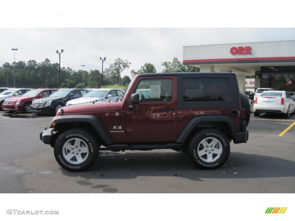 2009 Wrangler X 4x4 - Red Rock Crystal Pearl Coat / Dark Slate Gray/Medium Slate Gray photo #2