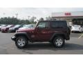 2009 Red Rock Crystal Pearl Coat Jeep Wrangler X 4x4  photo #2