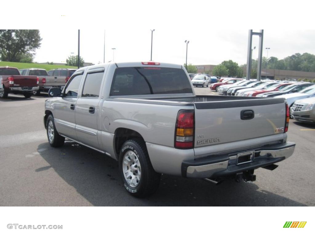2006 Sierra 1500 SLE Crew Cab - Silver Birch Metallic / Dark Pewter photo #3