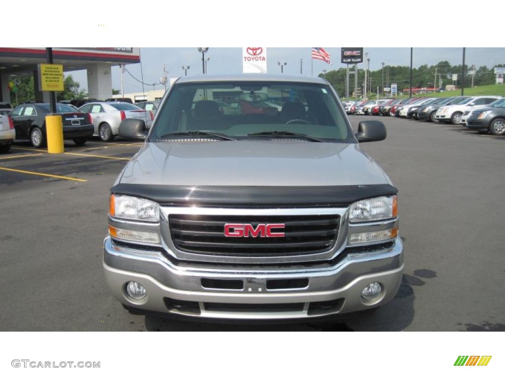 2006 Sierra 1500 SLE Crew Cab - Silver Birch Metallic / Dark Pewter photo #8