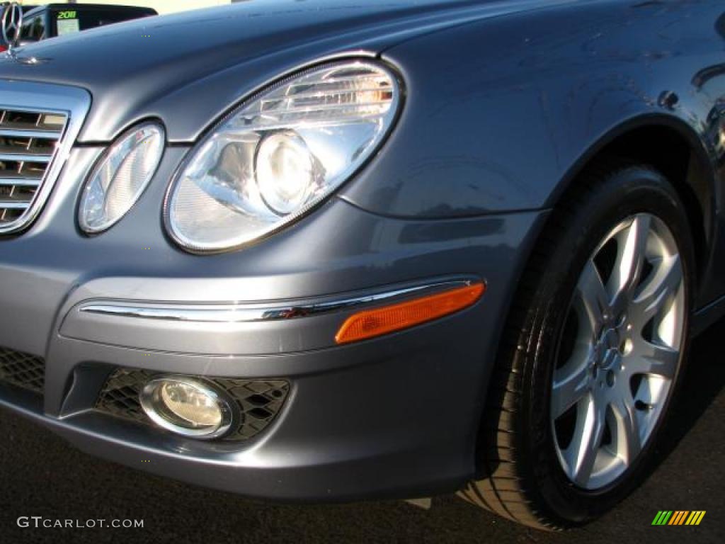 2007 E 350 Sedan - Platinum Blue Metallic / Cashmere photo #4