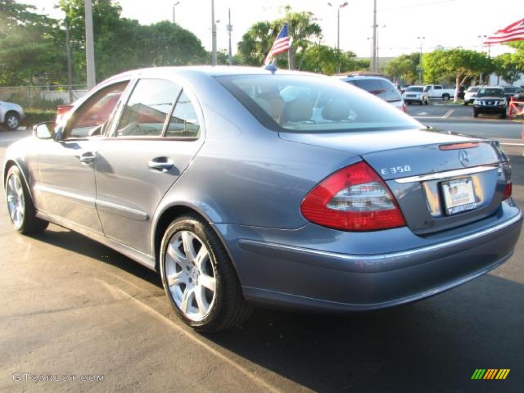 2007 E 350 Sedan - Platinum Blue Metallic / Cashmere photo #7