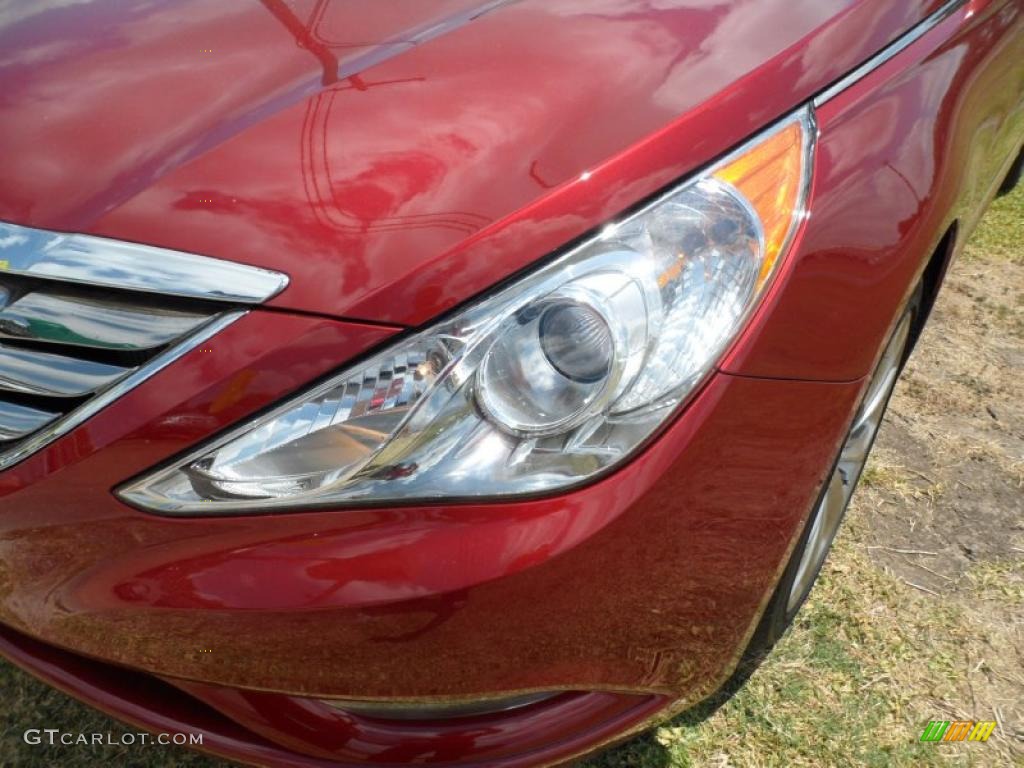 2011 Sonata Limited 2.0T - Venetian Red / Camel photo #9