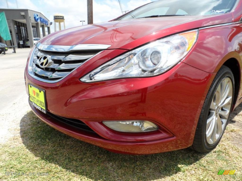 2011 Sonata Limited 2.0T - Venetian Red / Camel photo #10
