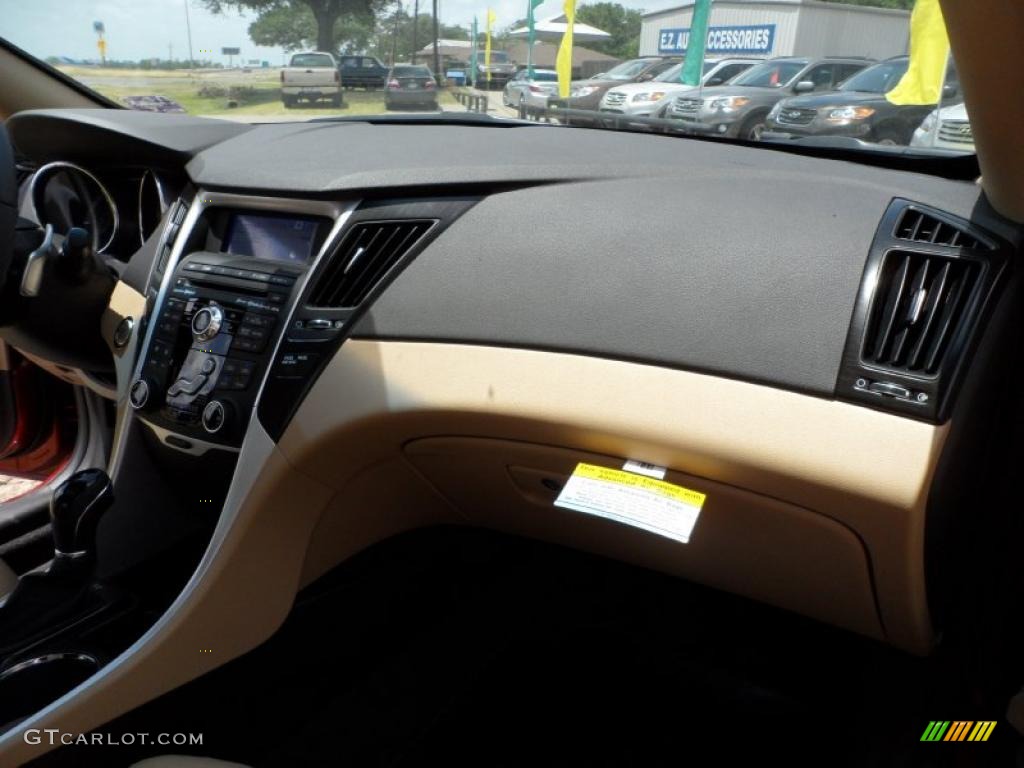 2011 Sonata Limited 2.0T - Venetian Red / Camel photo #20