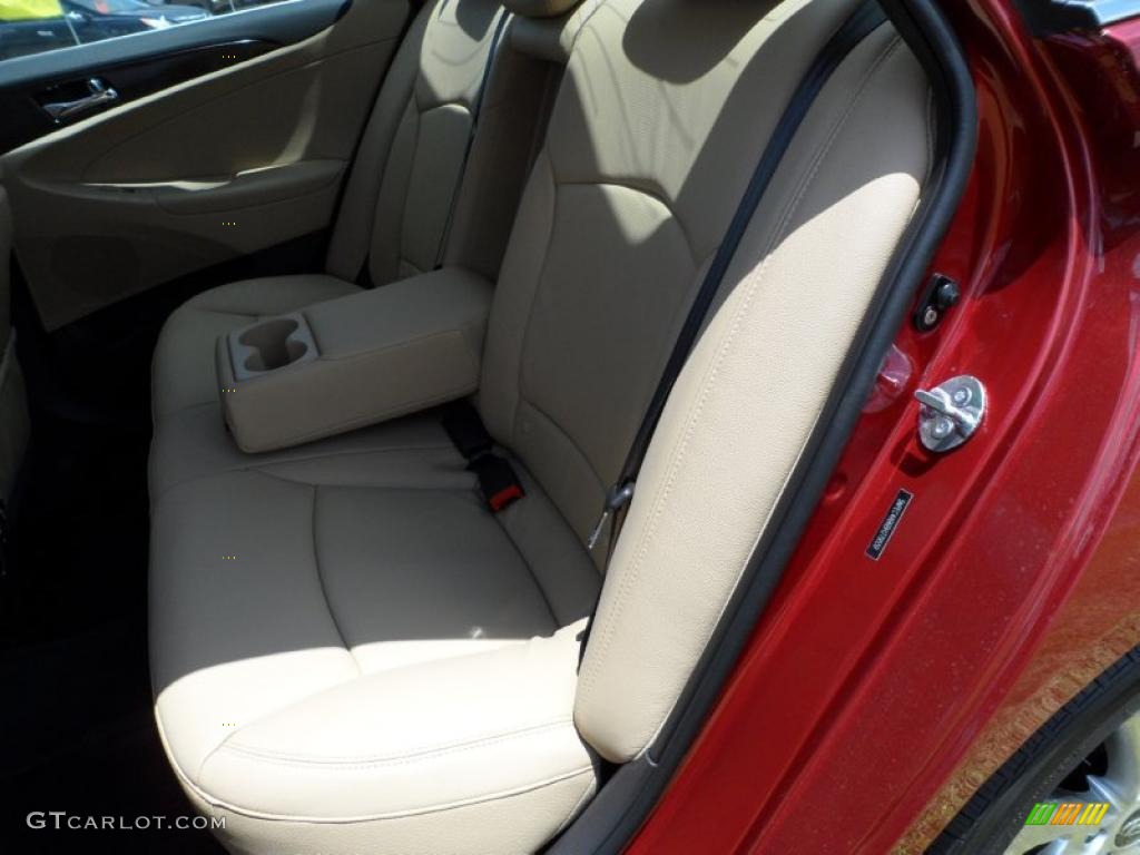 2011 Sonata Limited 2.0T - Venetian Red / Camel photo #22