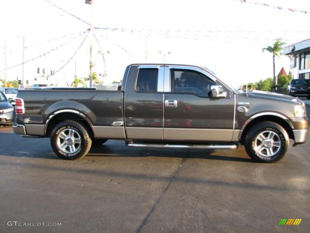 2006 F150 XLT SuperCab - Dark Shadow Grey Metallic / Tan photo #12