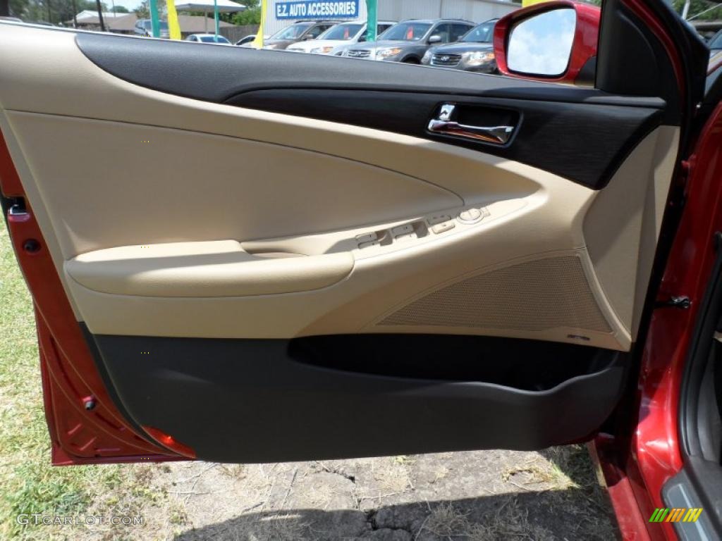 2011 Sonata Limited 2.0T - Venetian Red / Camel photo #23