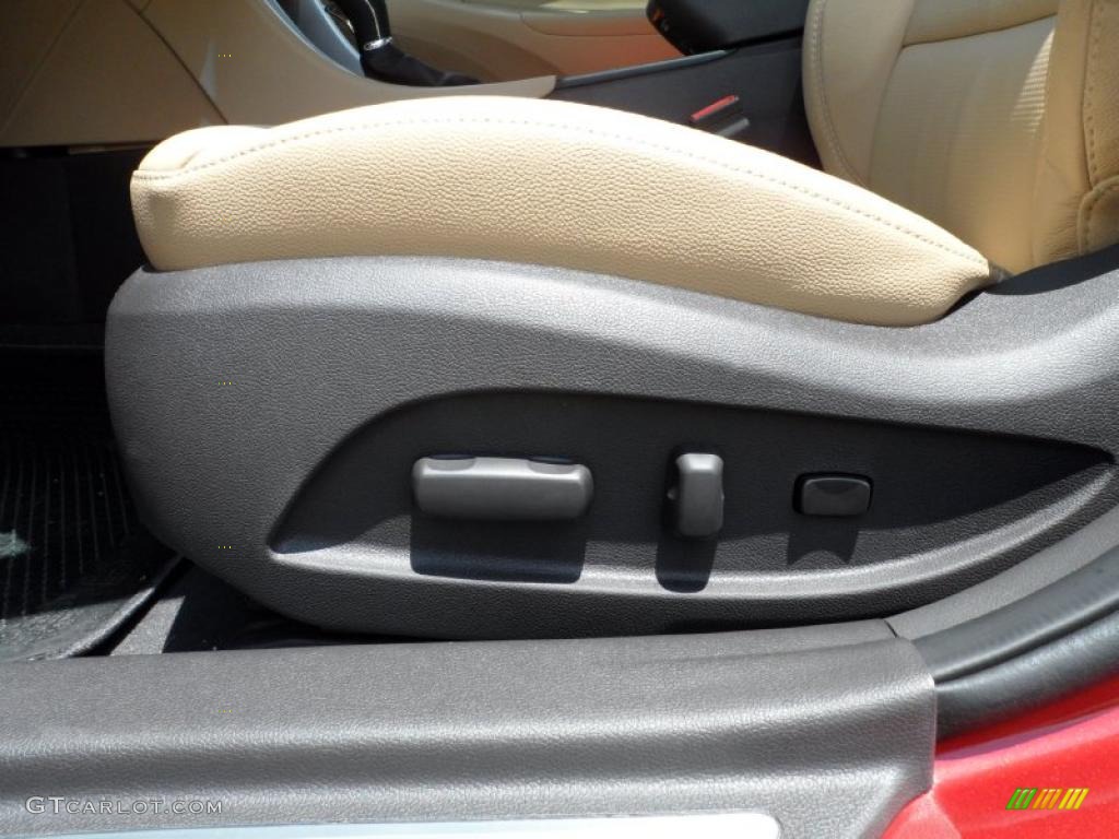 2011 Sonata Limited 2.0T - Venetian Red / Camel photo #26