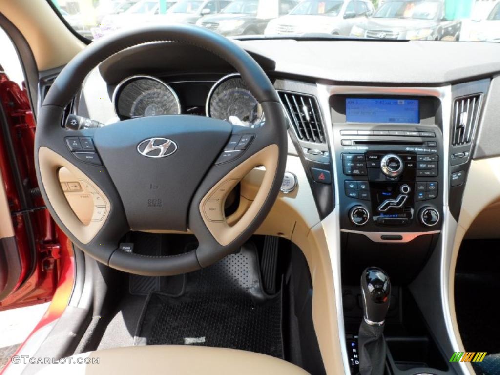 2011 Hyundai Sonata Limited 2.0T Camel Dashboard Photo #49742800