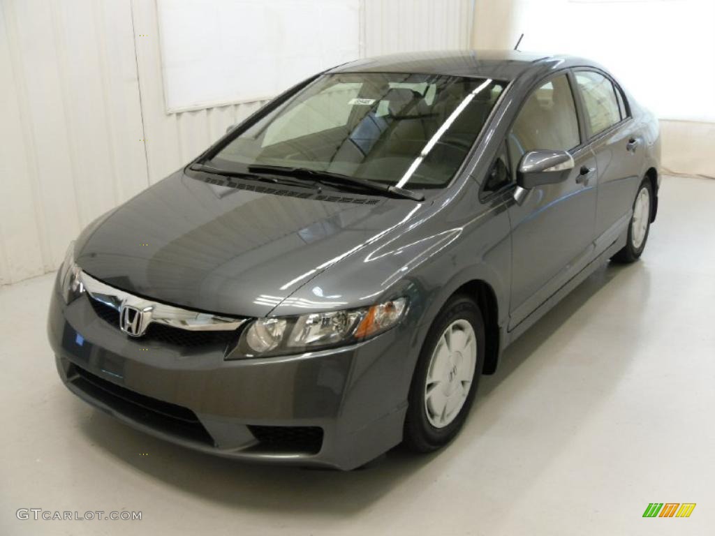 Polished Metal Metallic 2010 Honda Civic Hybrid Sedan Exterior Photo #49742830