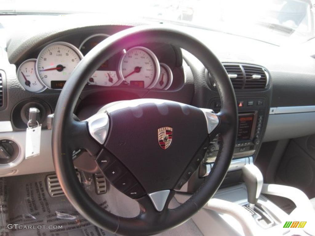 2006 Cayenne S Titanium - Iceland Silver Metallic / Black/Steel Grey photo #9