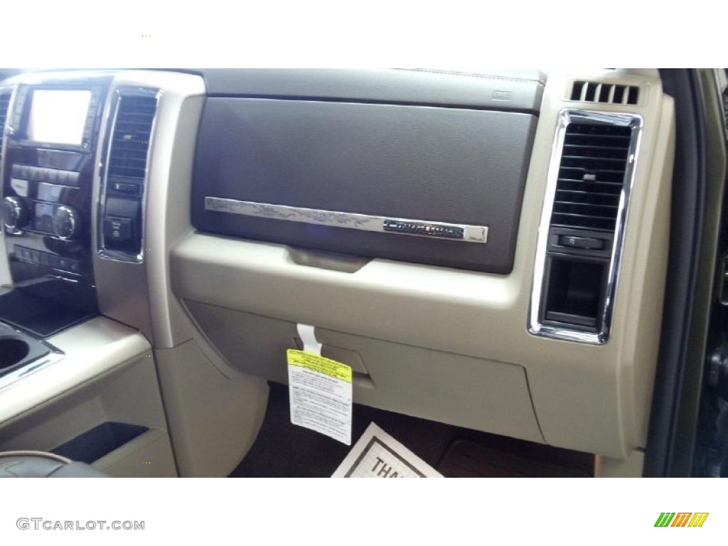 2011 Ram 1500 Laramie Longhorn Crew Cab 4x4 - Rugged Brown Pearl / Light Pebble Beige/Bark Brown photo #22