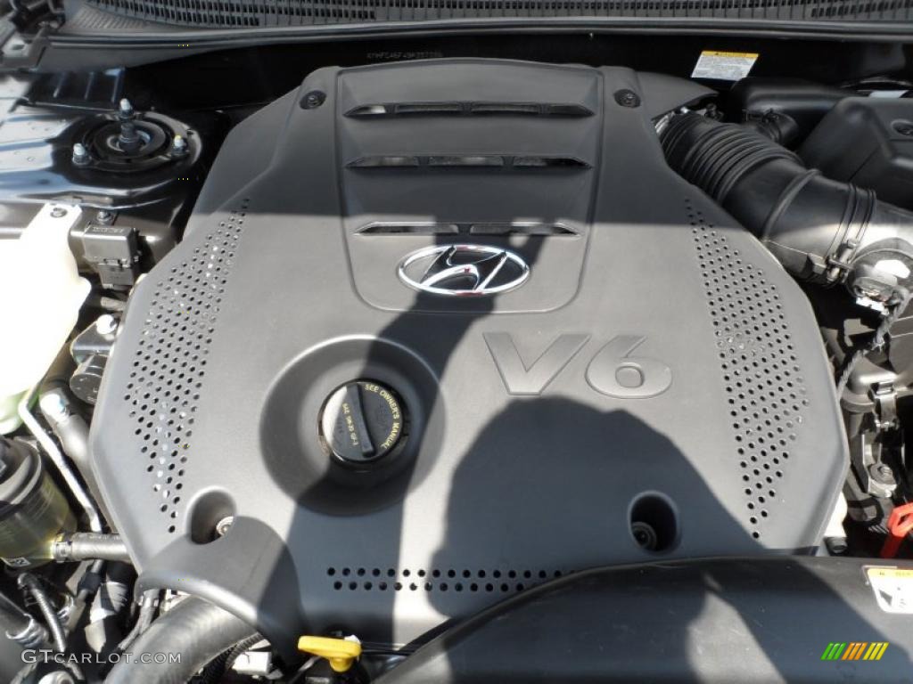 2009 Hyundai Azera Limited 3.8 Liter DOHC 24-Valve CVVT V6 Engine Photo #49744657