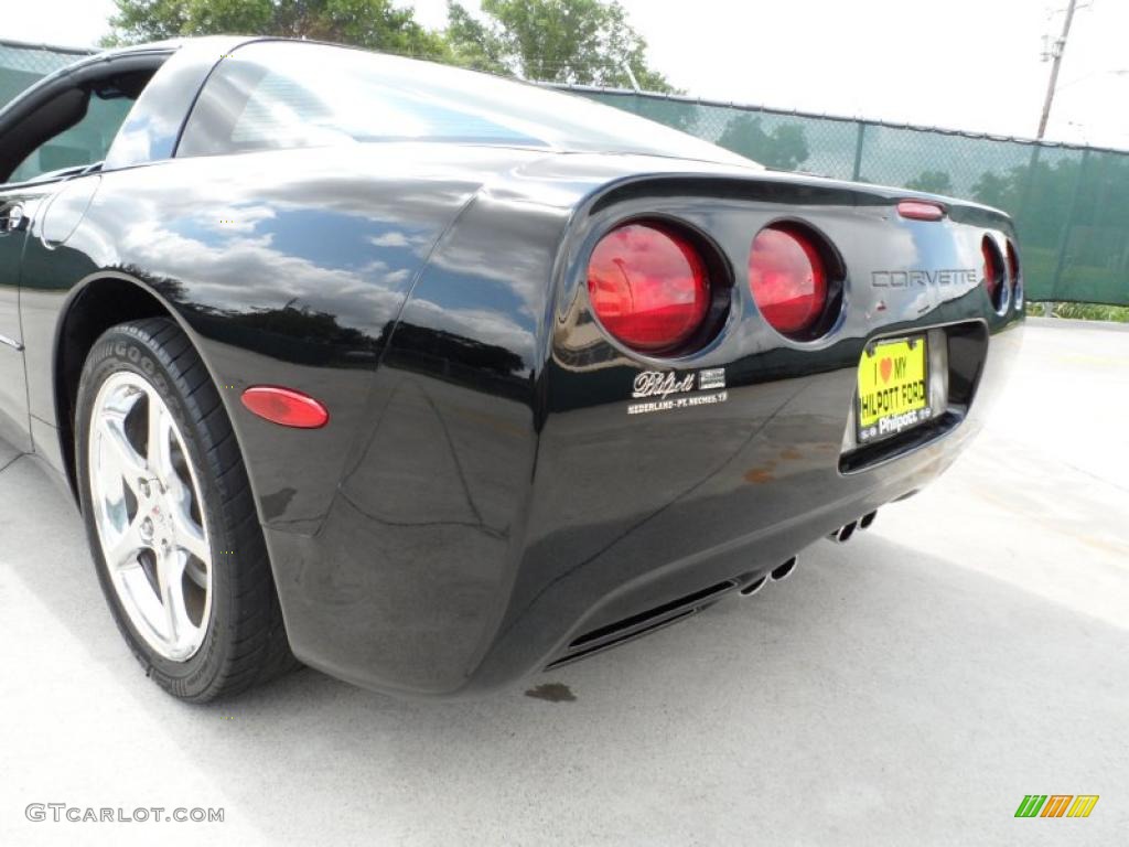 2004 Corvette Coupe - Black / Light Oak photo #21